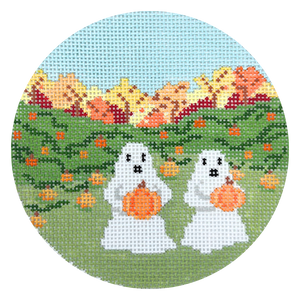 Ghosts Picking Pumpkins