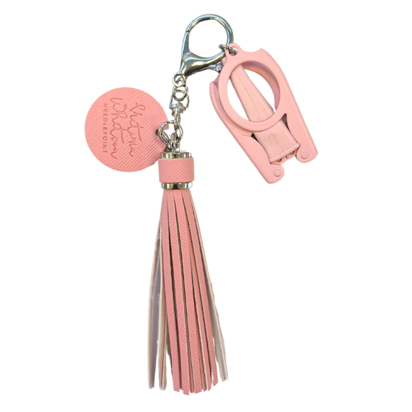 Folding Scissors Tassel - Bahamian Pink