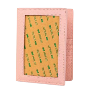 Passport Cover Self Finishing - Pebbble Leather Pink