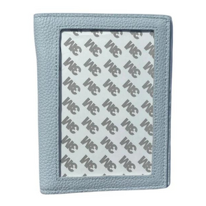 Passport Cover Self Finishing - Pebble Leather Ice Blue