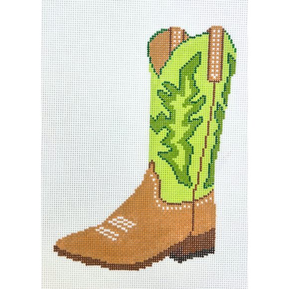 Green Cowboy Boot