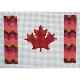 Canadian Bargello Flag - Passport Insert