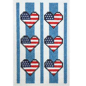 American Flag Hearts - Passport Insert