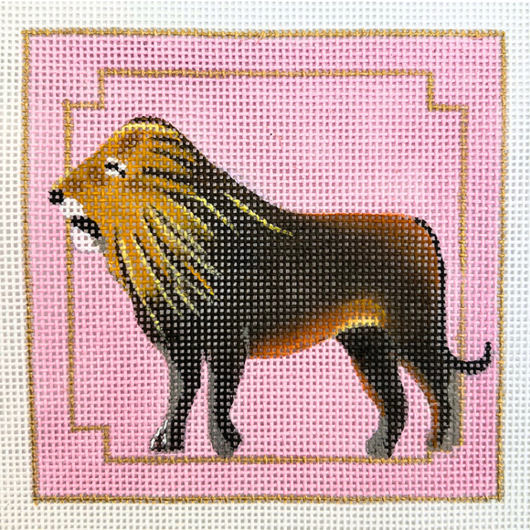 Lion on Pink