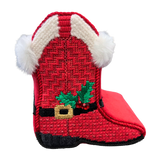 Red Boot with Holly Kit