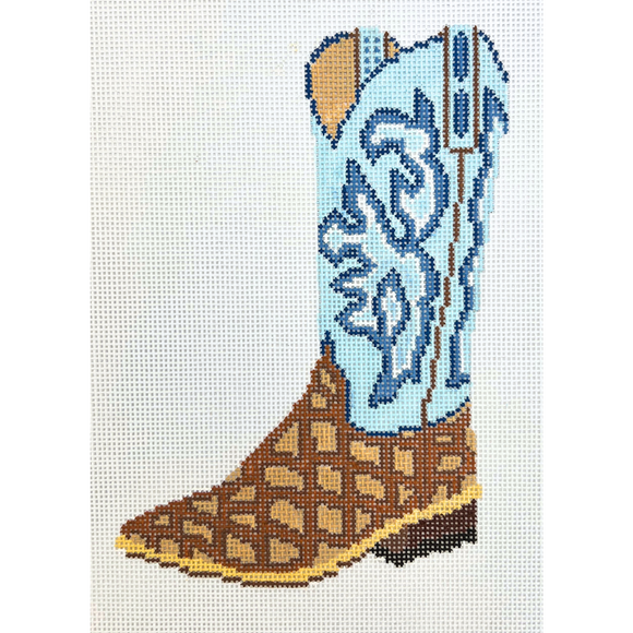 Blue Cowboy Boot