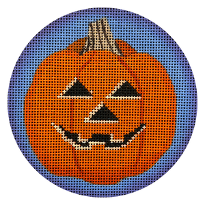 Jack O' Lantern on Blue