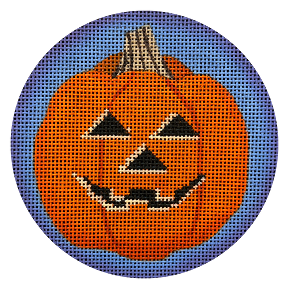 Jack O' Lantern on Blue