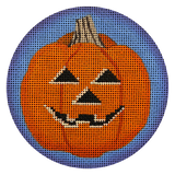 Jack O' Lantern on Blue