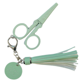 Folding Scissors Tassel - Seafoam Green