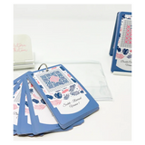 VW Stitch Card Deck & Stand - Blue