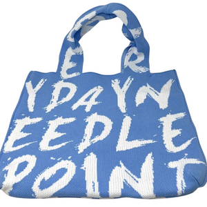 Everyday Needlepoint Bag - Light Blue