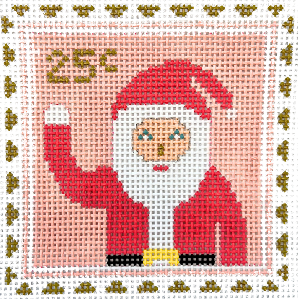 Santa Stamp Canvas - 4