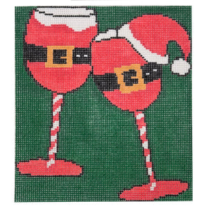 Santa Wine Glasses