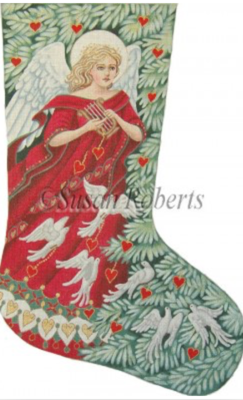 TTAXS461 - Angel with Doves Stocking