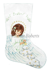 TTAXS373 - Angel and Christmas Tree Stocking