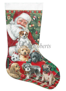 TTAXS364 - Christmas Puppies Stocking