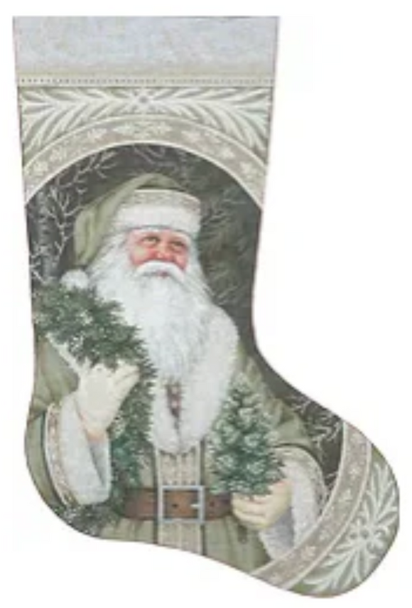 TTAXS450 - Evergreen Santa Stocking