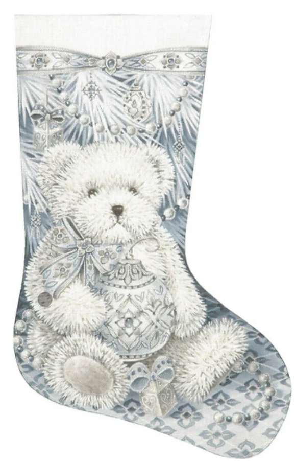 TTAXS363-13 - Snow Bear Stocking, 13 Mesh