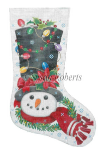 TTAXS341-13 - Decorated Snowman Stocking, 13 Mesh