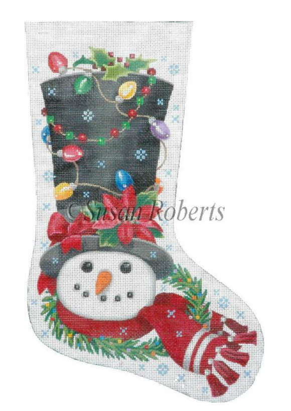 TTAXS341-13 - Decorated Snowman Stocking, 13 Mesh