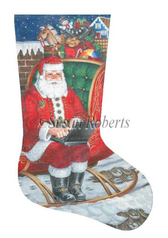 TTAXS337-13 - Laptop Santa Stocking, 13 Mesh