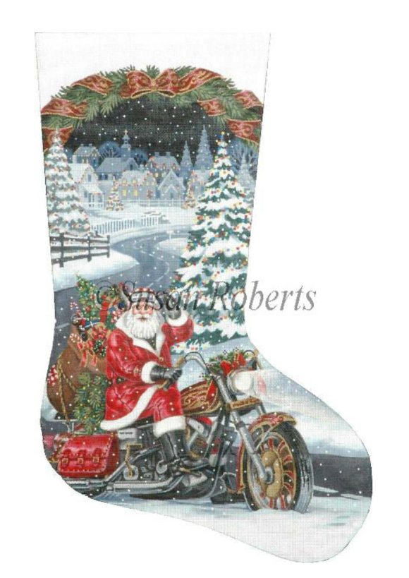 TTAXS326- Santa Biker Stocking