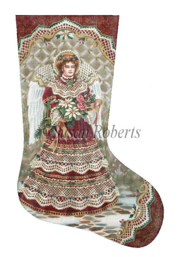 TTAXS325 - Angel and Bouquet Stocking