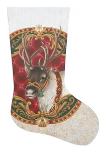 TTAXS437 - Reindeer Portrait Stocking