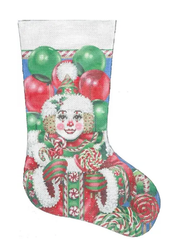 TTAXS339 - Christmas Candy Clown Stocking