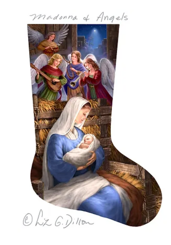 LGDAXS482 - Madonna & Angels Stocking