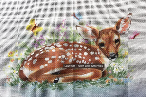 LGDP521 - Fawn with Butterflies