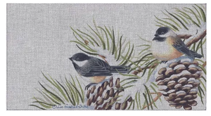 LGDP514 - Chickadees in Winter Pine