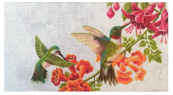 LGDP513 - Hummingbirds in Floral Vines