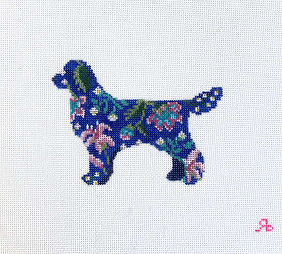 Reggie the Retriever - Floral Animal Series