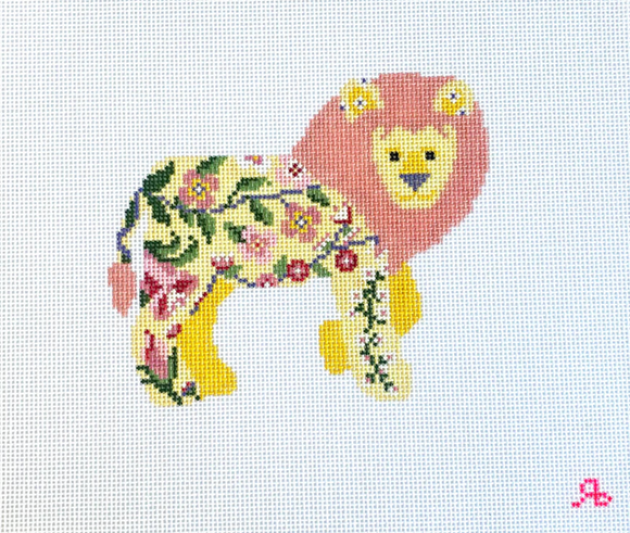 Lilah the Lion - Floral Animal Series