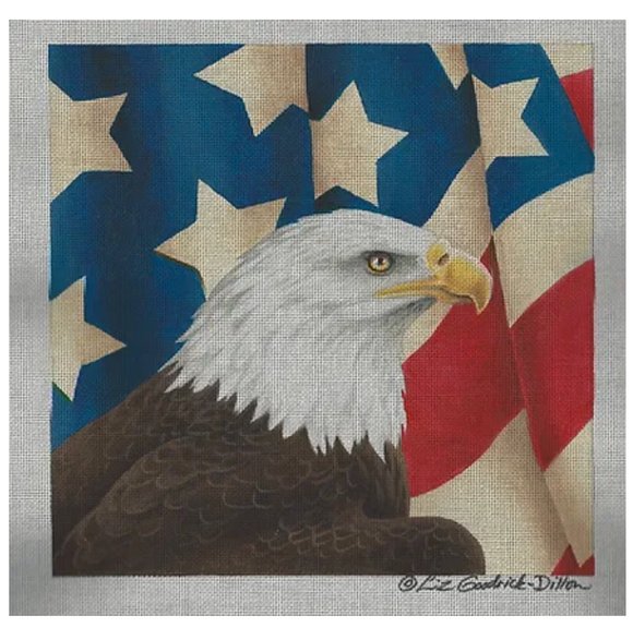 LGDP508 - Eagle with Draped Flag