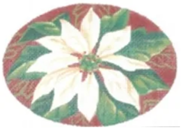 TTOR140 - White Poinsettia Ornament