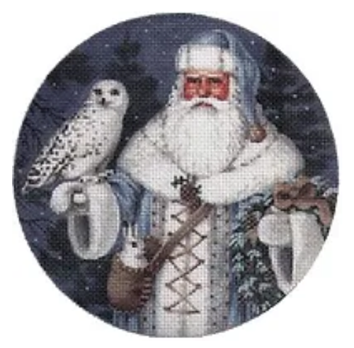 LGDOR204 -Blue Arctic Santa with Arctic Owl