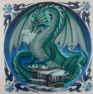 TTAP181a - Dragon, blue-green