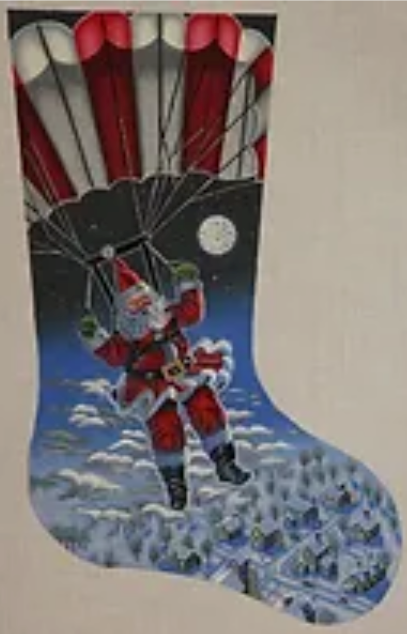 TTAXS226 - Santa Sky Diving Stocking