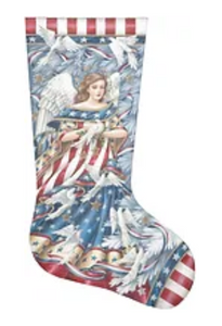 TTAXS357 - Patriotic Angel Stocking