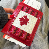 Canadian Bargello Flag - Passport Insert