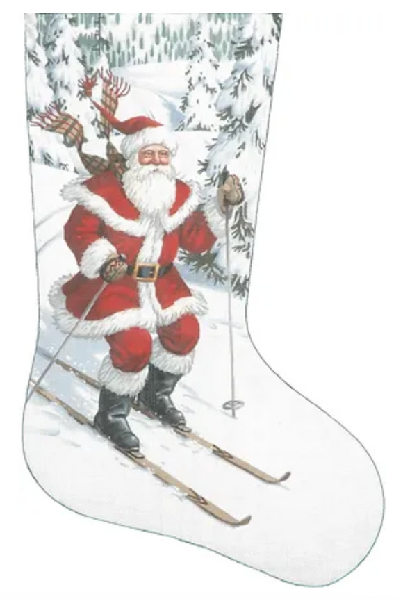 TTAXS269 - Santa Skiing Stocking