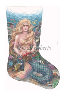 TTAXS351 - Christmas Mermaid Stocking