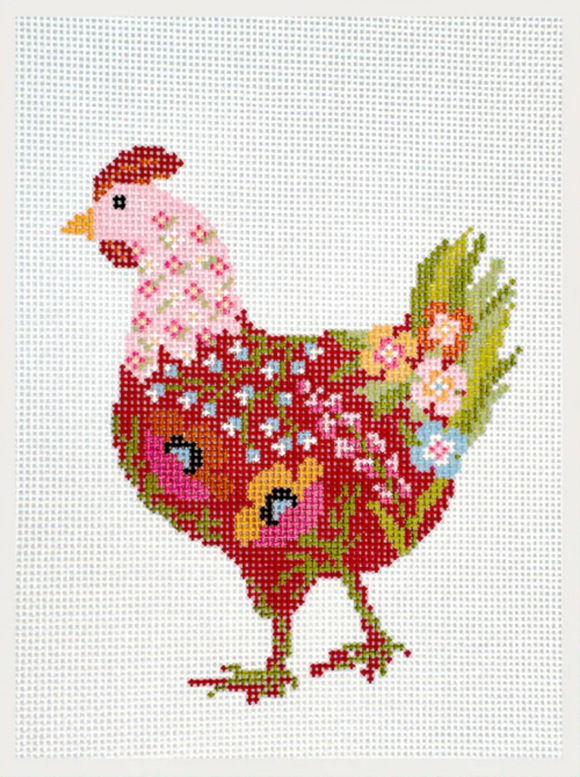 Coco the Chicken - Floral Animal Series