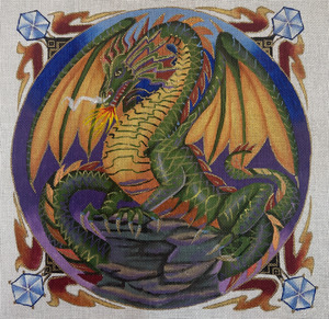 TTAP181b - Dragon, purple-green