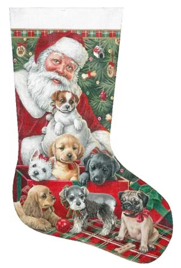 TTAXS364 - Christmas Puppies Stocking