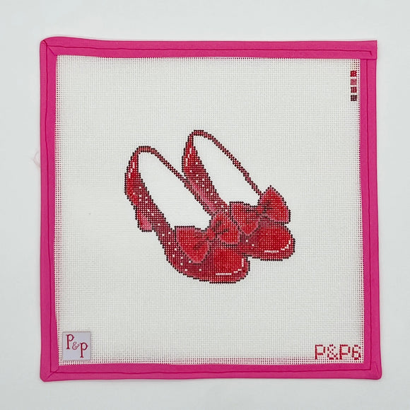 Sparkle Slippers Needlepoint Canvas - 5