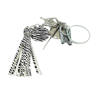 Tassel - Black and White Zebra